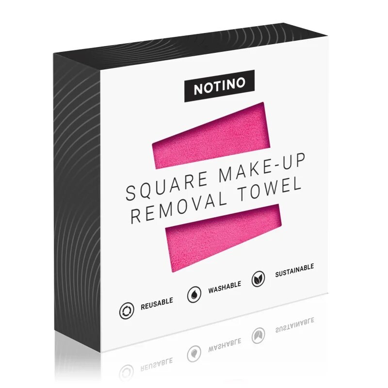 Notino Spa Collection Square Makeup Removing Towel кърпа за отстраняване на грим цвят Pink 1 бр.