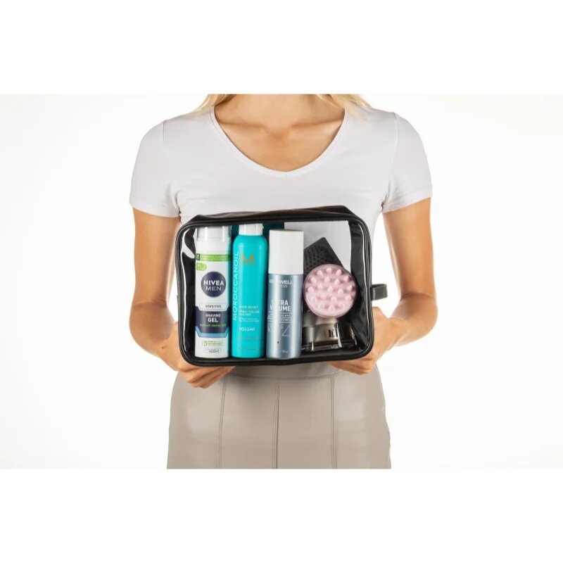Notino Travel Collection Clear Organizer Set комплект за пътуване Black