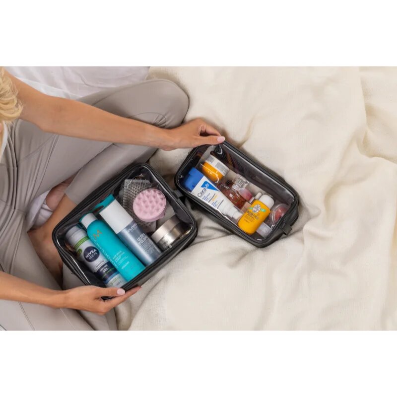 Notino Travel Collection Clear Organizer Set комплект за пътуване Black