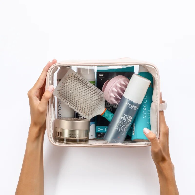 Notino Travel Collection Extra Large Clear Organizer прозрачна козметична чантичка XL Beige 275x20x125 cm 1 бр.