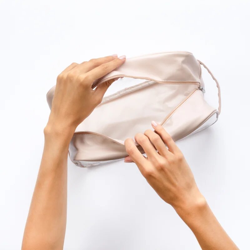 Notino Travel Collection Extra Large Clear Organizer прозрачна козметична чантичка XL Beige 275x20x125 cm 1 бр.