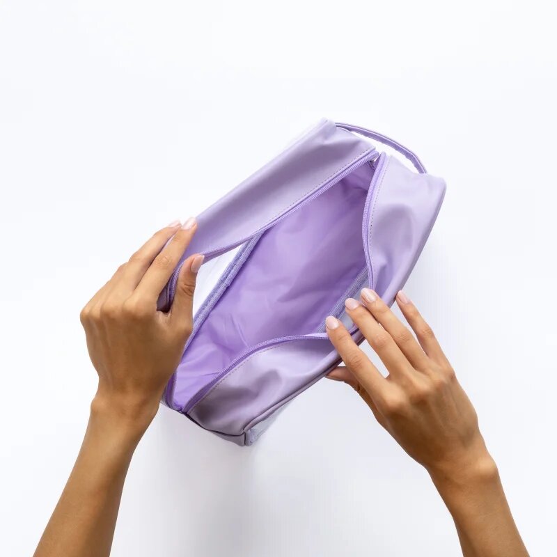 Notino Travel Collection Extra Large Clear Organizer прозрачна козметична чантичка XL Purple 275x20x125 cm 1 бр.