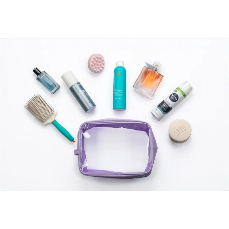 Notino Travel Collection Extra Large Clear Organizer прозрачна козметична чантичка XL Purple 275x20x125 cm 1 бр.