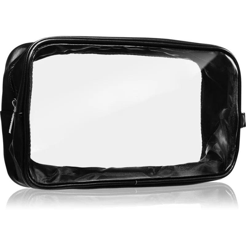 Notino Travel Collection Large Clear Organizer прозрачна козметична чантичка L Black 26x14x85 cm 1 бр.