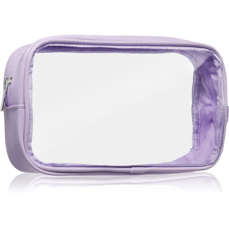 Notino Travel Collection Medium Clear Organizer прозрачна козметична чантичка M Purple 24x125x5 cm 1 бр.