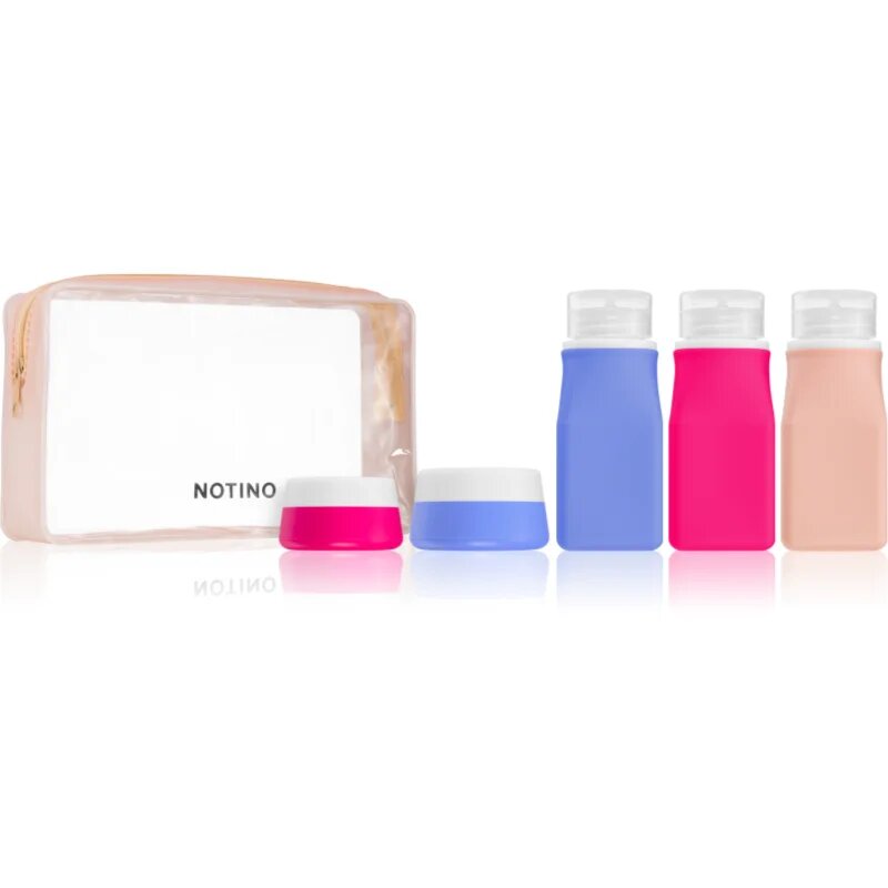 Notino Travel Collection Silicone Travel Bottles Set контейнери за пътуване за многократна употреба