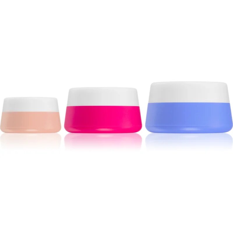 Notino Travel Collection Silicone Travel Jars Set контейнери за пътуване за многократна употреба
