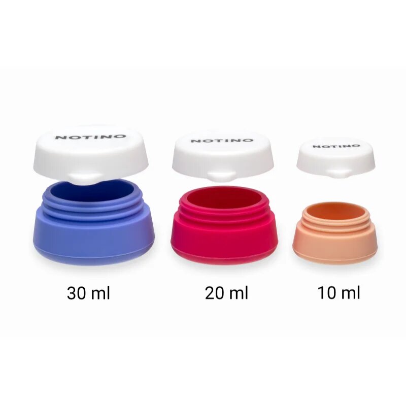 Notino Travel Collection Silicone Travel Jars Set контейнери за пътуване за многократна употреба