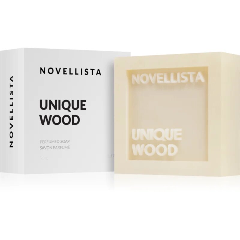 Novellista Unique Wood луксозен твърд сапун за лице ръце и тяло унисекс 90 гр.