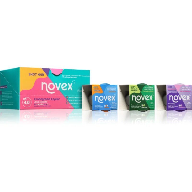Novex PowerShot маска за коса 3x20 гр.