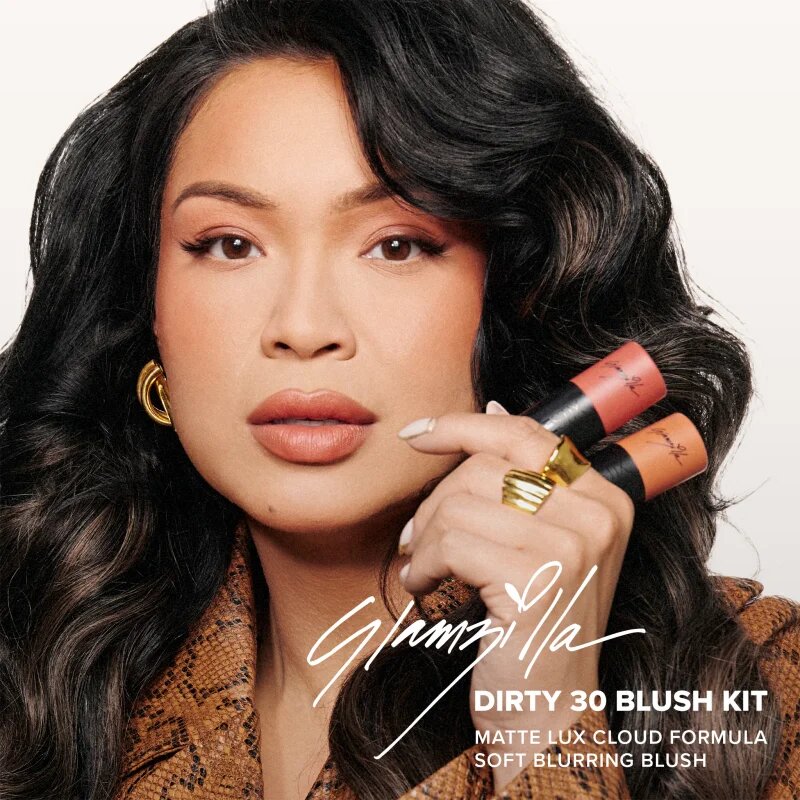 Nudestix Glamzilla Dirty 30 Blush Kit мултифункционален грим за очи устни и лице 2 бр.