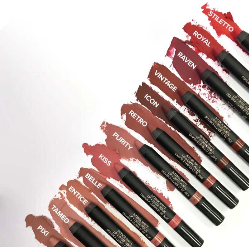 Nudestix Intense Matte универсален молив за устни и скули цвят Purity 28 гр.