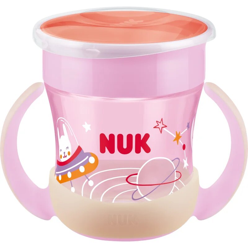 NUK Magic Cup Night чаша с дръжки 6m+ Pink 1 бр.