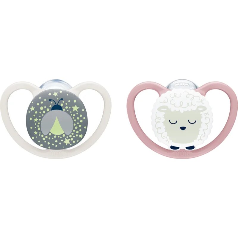 NUK Perfect Match Air Night 6-18 m биберон Firefly/Sheep 2 бр.
