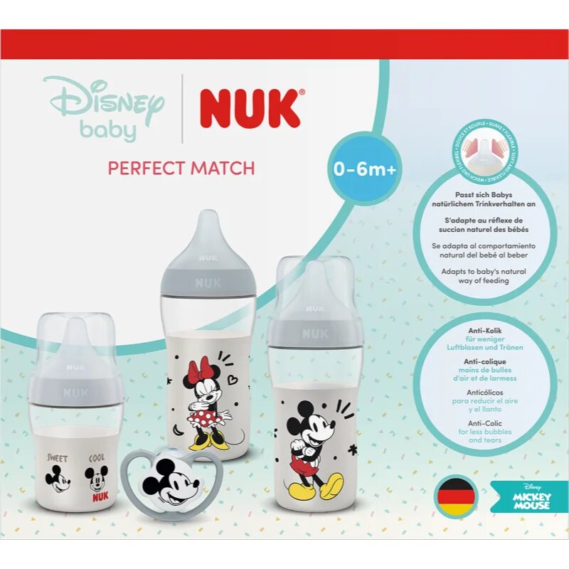 NUK Perfect Match Disney подаръчен комплект за бебета Mickey Mouse
