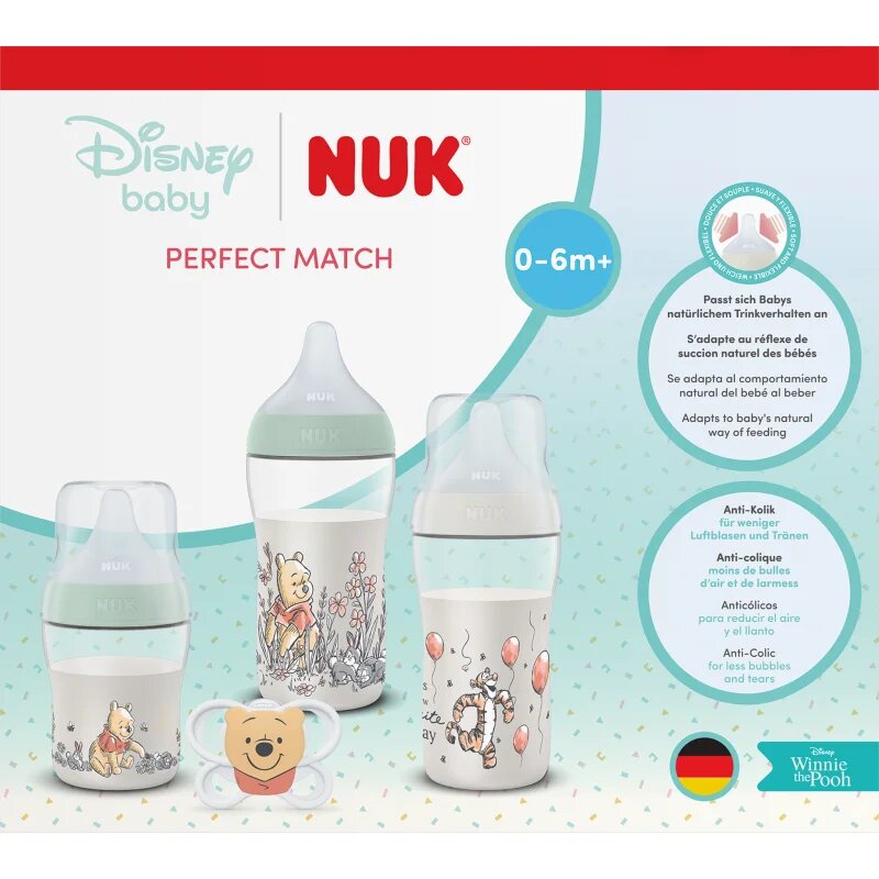 NUK Perfect Match Disney подаръчен комплект за бебета Winnie the Pooh