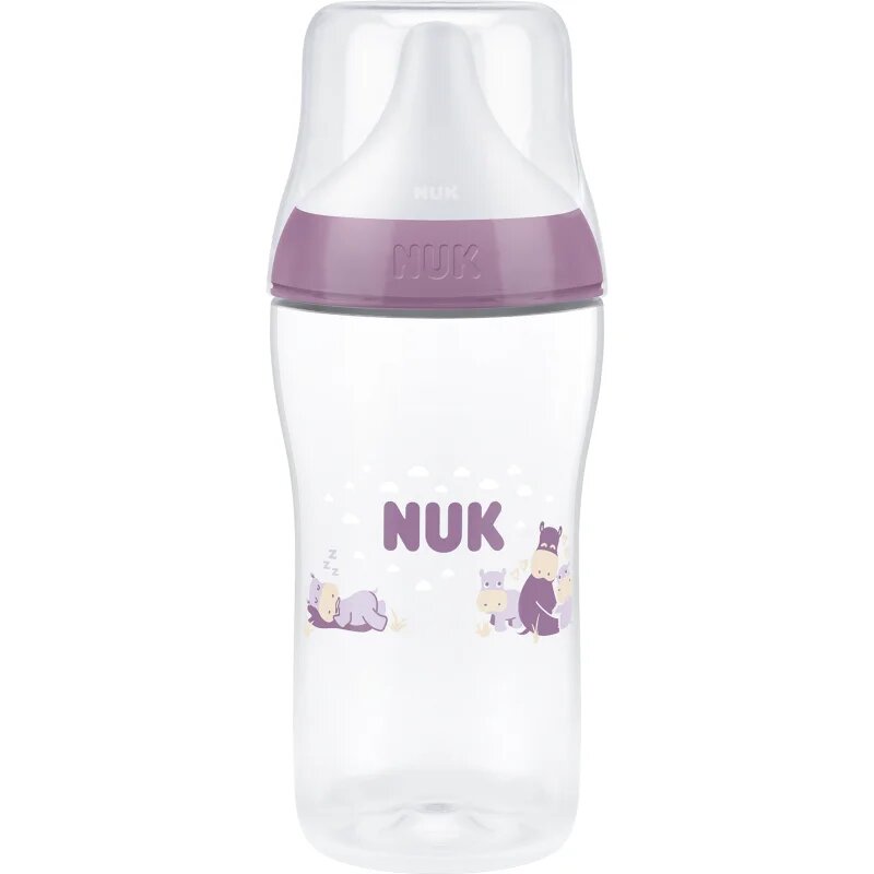 NUK Perfect Match Hippo шише 3m+ 1 бр.