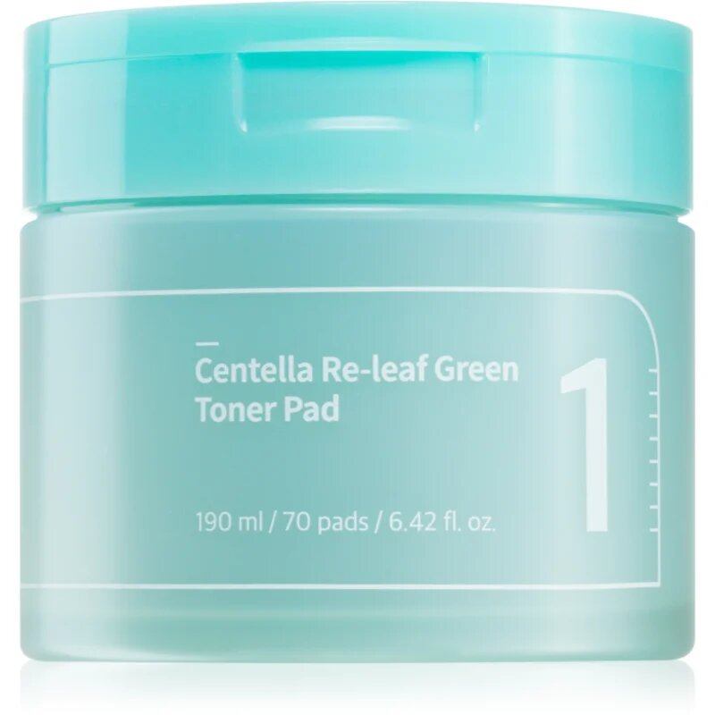 Numbuzin No. 1 Centella Re-Leaf Green Toner Pad тонизиращи възглавнички за успокояване на кожата 70 бр.