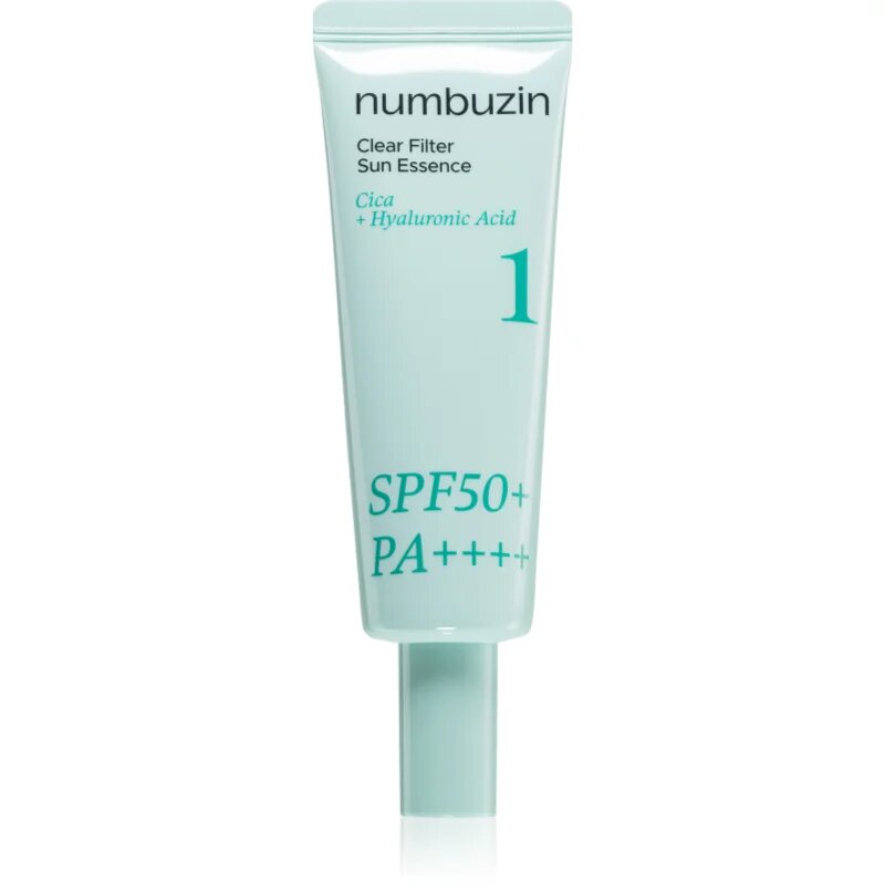 Numbuzin No. 1 Clear Filter Sun Essence озаряваща есенция с успокояващ ефект SPF 50+ 50 мл.