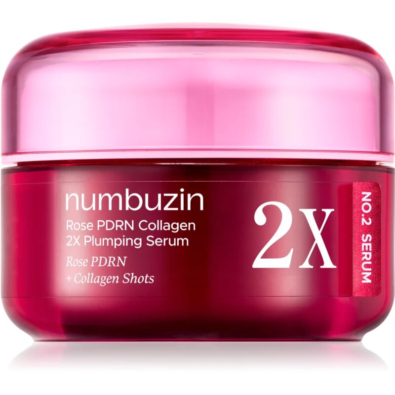 Numbuzin No. 2 Rose PDRN Collagen 2X Plumping Serum интензивен стягащ серум с хидратиращ ефект 30 мл.