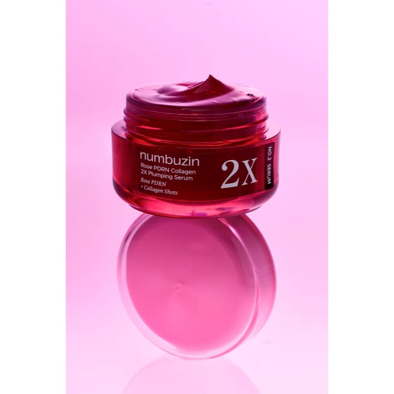 Numbuzin No. 2 Rose PDRN Collagen 2X Plumping Serum интензивен стягащ серум с хидратиращ ефект 30 мл.