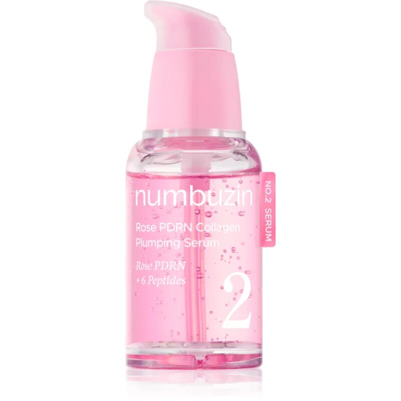 Numbuzin No. 2 Rose PDRN Collagen Plumping Serum стягащ серум за лице с регенериращ ефект 30 мл.