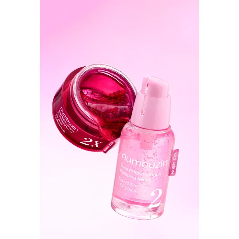 Numbuzin No. 2 Rose PDRN Collagen Plumping Serum стягащ серум за лице с регенериращ ефект 30 мл.