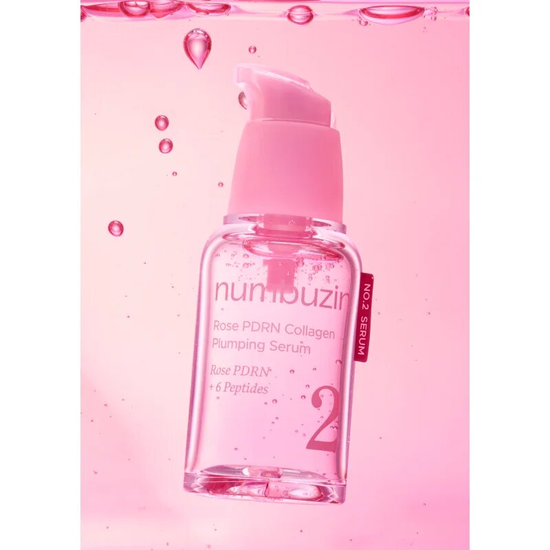 Numbuzin No. 2 Rose PDRN Collagen Plumping Serum стягащ серум за лице с регенериращ ефект 30 мл.