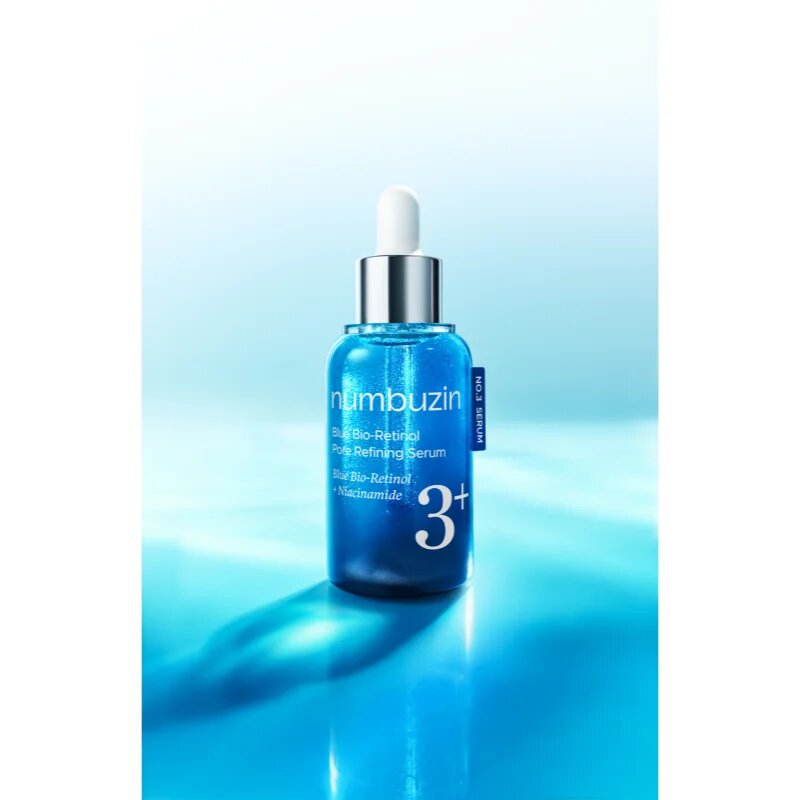 Numbuzin No. 3 Blue Bio-Retinol Pore Refining Serum стягащ серум за лице за изглаждане на кожата и минимизиране на порите 30 мл.