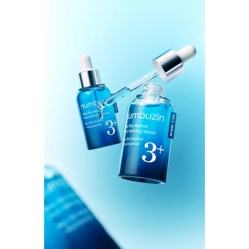 Numbuzin No. 3 Blue Bio-Retinol Pore Refining Serum стягащ серум за лице за изглаждане на кожата и минимизиране на порите 30 мл.