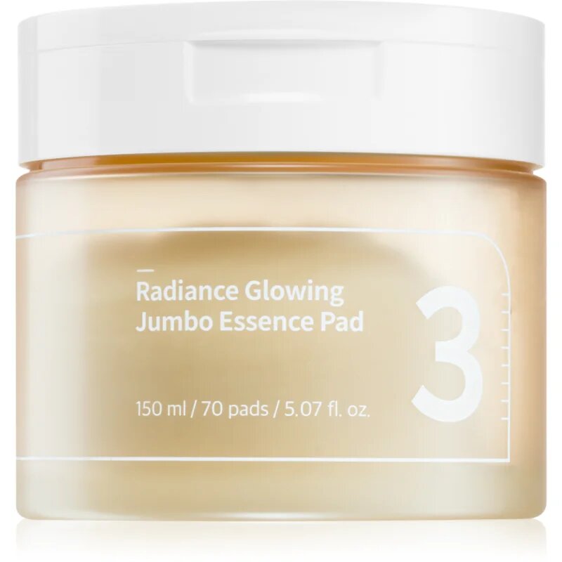 Numbuzin No. 3 Radiance Glowing Jumbo Essence Pad тонизиращи възглавнички за освежаване и хидратация 70 бр.