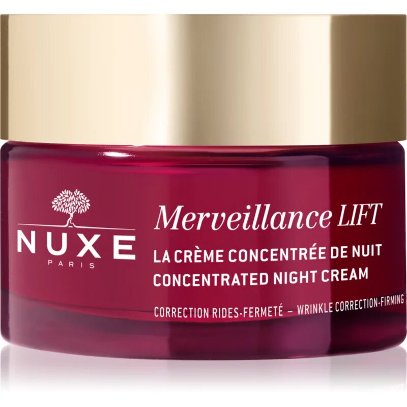 Nuxe Merveillance Lift стягащ нощен крем за коригиране на бръчки 50 мл.