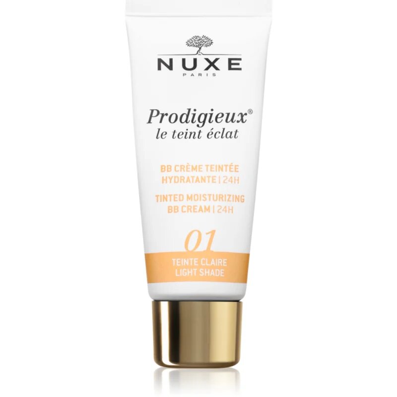 Nuxe Prodigieux Tinted Moisturizing BB Cream хидратиращ BB крем цвят 01 Light 30 мл.