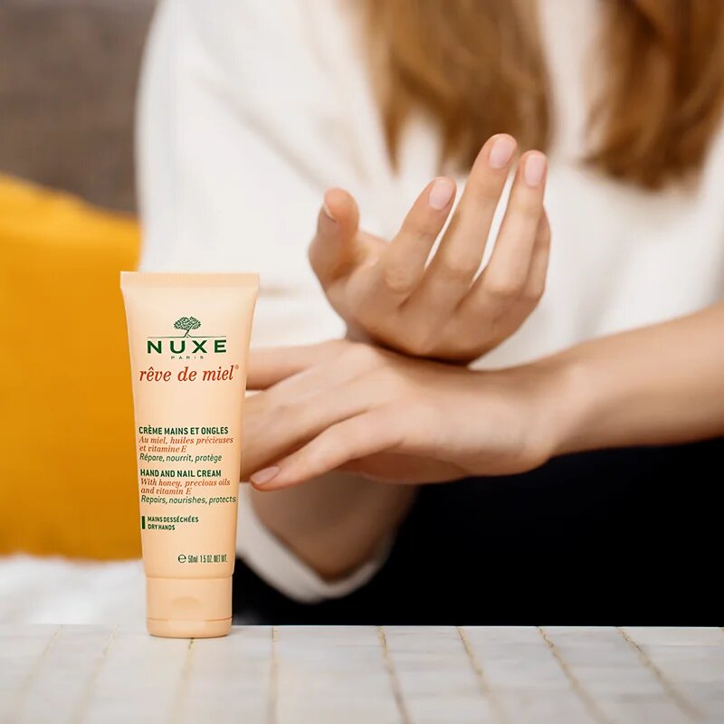 Nuxe Rêve de Miel Hand and Nail Cream крем за ръце и нокти за суха кожа 50 мл.