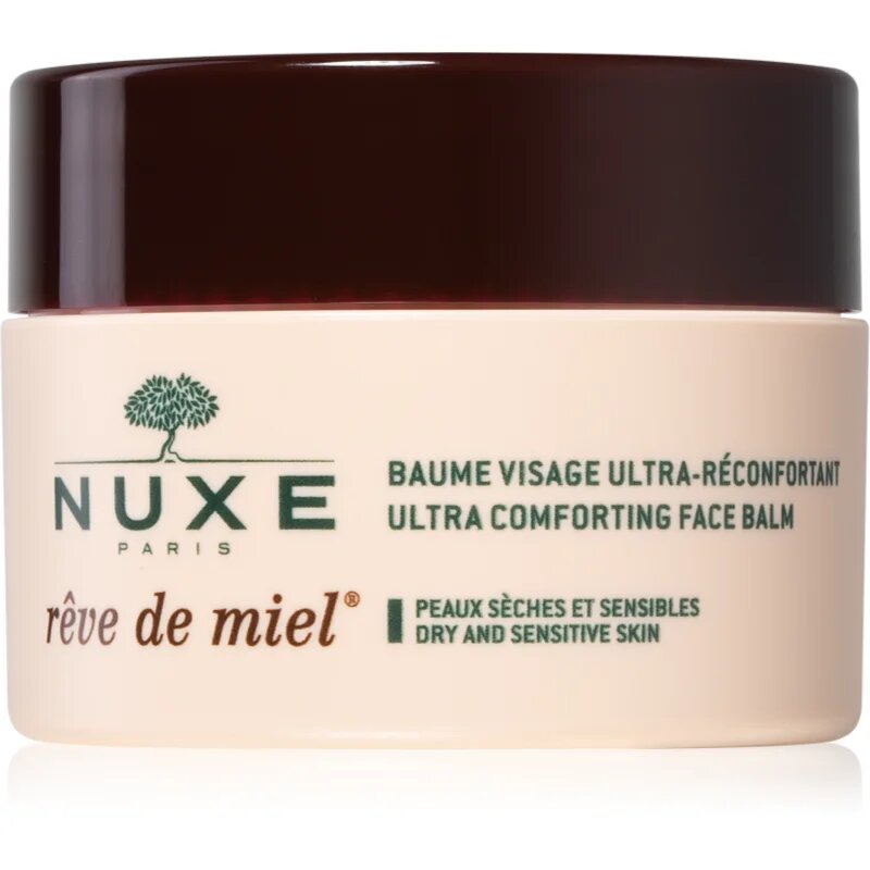 Nuxe Rêve de Miel Ultra Comforting Face Balm интензивно успокояващ балсам за чувствителна и суха кожа 50 мл.