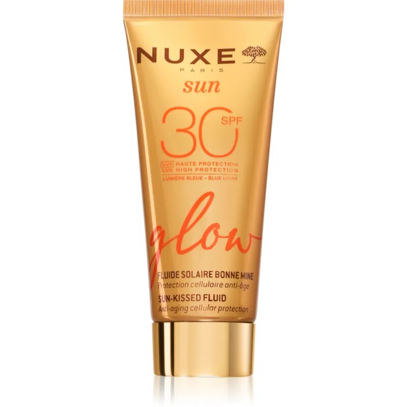 Nuxe Sun Glow защитна тонирана течност за лице SPF 30 40 мл.
