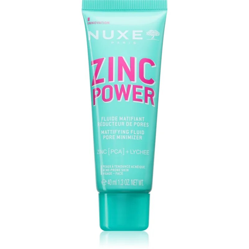Nuxe Zinc Power Mattifying Fluid матиращ флуид за мазна кожа склонна към акне 40 мл.
