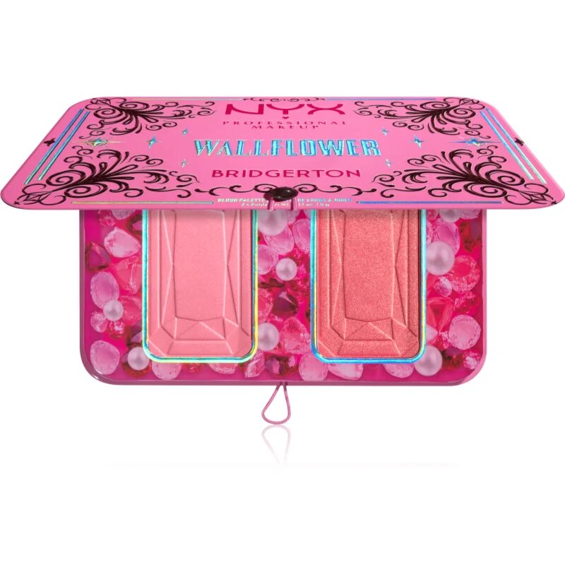 NYX Professional Makeup Bridgerton Royal Blush палитра с ружове цвят 01 Wallflower 2x5 гр.