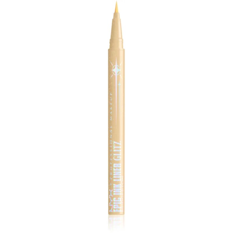 NYX Professional Makeup Bridgerton Royal Epic Ink Liner очна линия с блестящи частици цвят 02 Glitzed In Gold 1 мл.