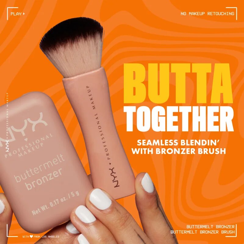 NYX Professional Makeup Buttermelt Bronzer бронзант цвят 04 Butta Biscuit 5 гр.