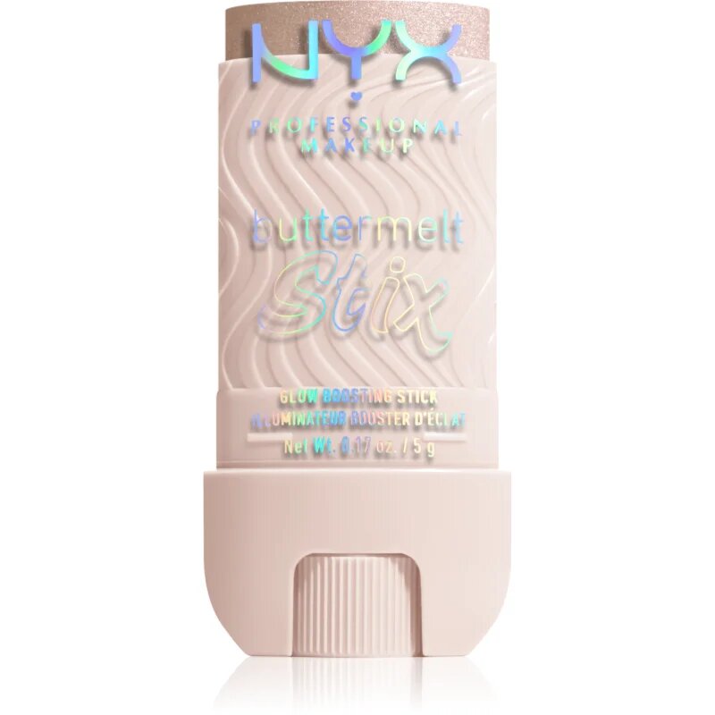 NYX Professional Makeup Buttermelt Glow Stix озаряващ стик цвят 01 Big Melt Energy 5 гр.