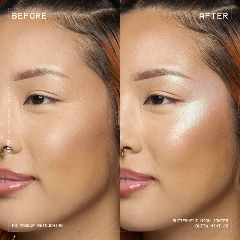 NYX Professional Makeup Buttermelt Highlighter озарител цвят butta mint 20 5 гр.