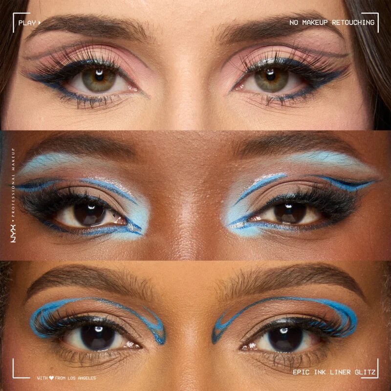 NYX Professional Makeup Epic Ink Glitz металически молив за очи цвят Tapered Twinkle 1 мл.