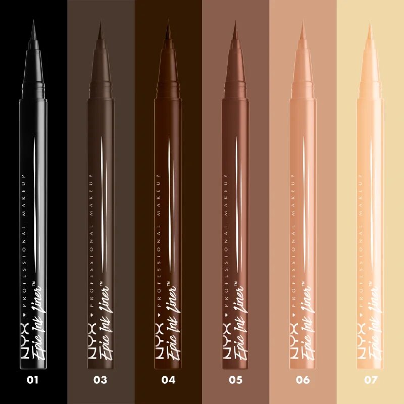 NYX Professional Makeup Epic Ink прецизна водоустойчива очна линия цвят Dark Chocolate 1 мл.