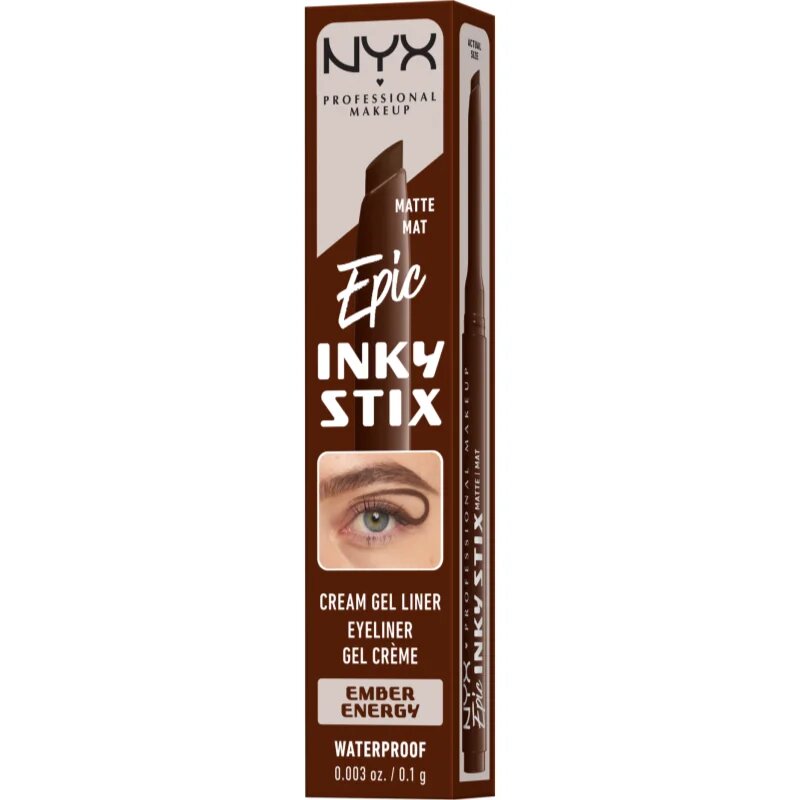 NYX Professional Makeup Epic Inky Stix гел очна линия цвят 02 Ember Energy 0.1 гр.