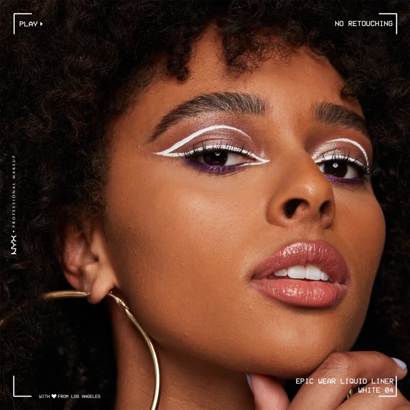 NYX Professional Makeup Epic Wear Liquid Liner течна очна линия с матиращ завършек цвят 04 White 3.5 мл.