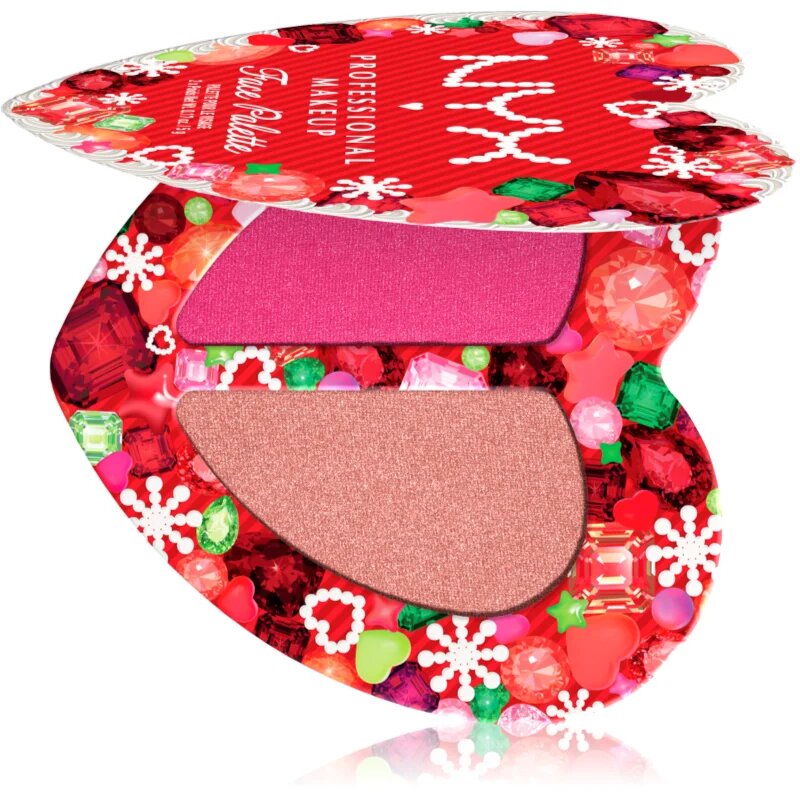 NYX Professional Makeup Face Palette Xmas мултифункционална палитра цвят 02 10 гр.