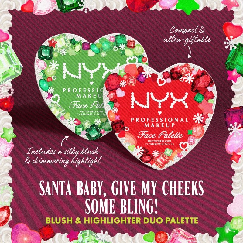 NYX Professional Makeup Face Palette Xmas мултифункционална палитра цвят 02 10 гр.
