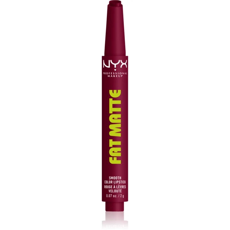 NYX Professional Makeup Fat Matte балсам за устни с матиращ ефект Berry Smooth 2 гр.