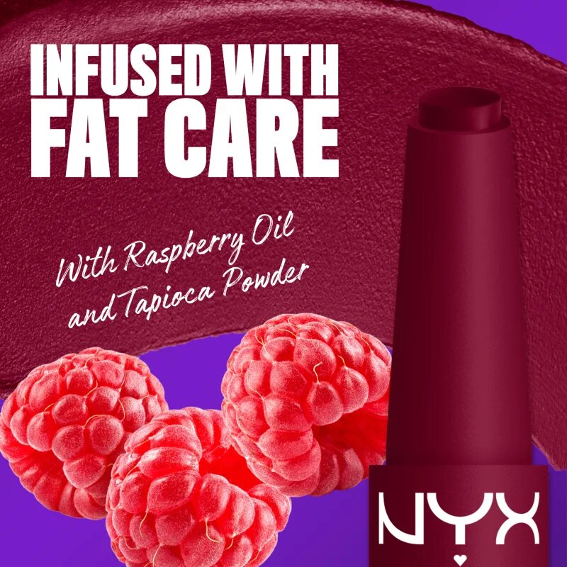 NYX Professional Makeup Fat Matte балсам за устни с матиращ ефект Berry Smooth 2 гр.